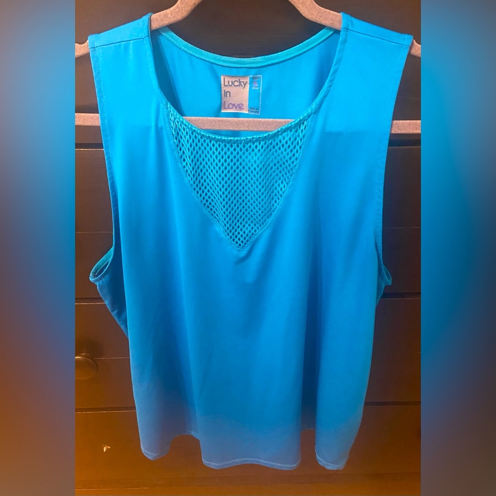 Lucky in Love XL tank with mesh detailing